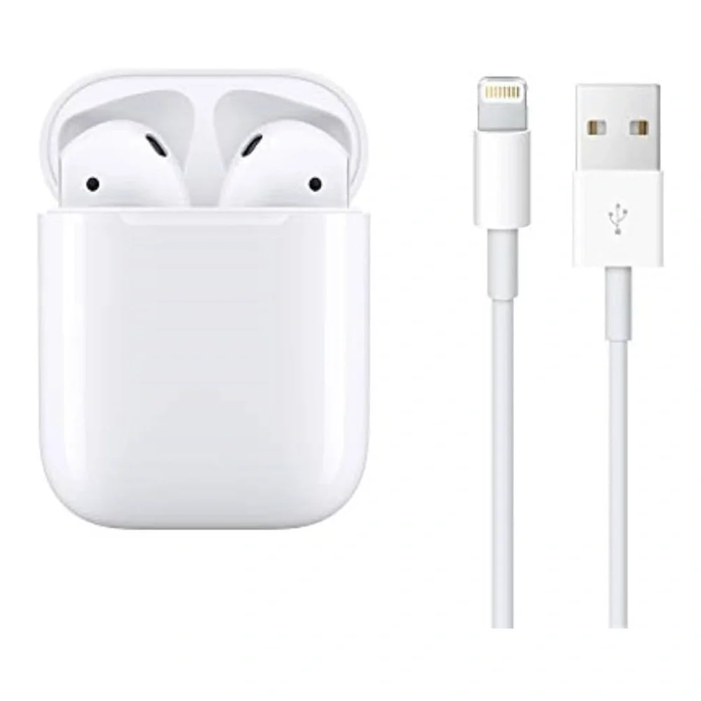 New Apple AirPods Wireless Ear Buds, BT Headphones Lightning Charging Case Inc